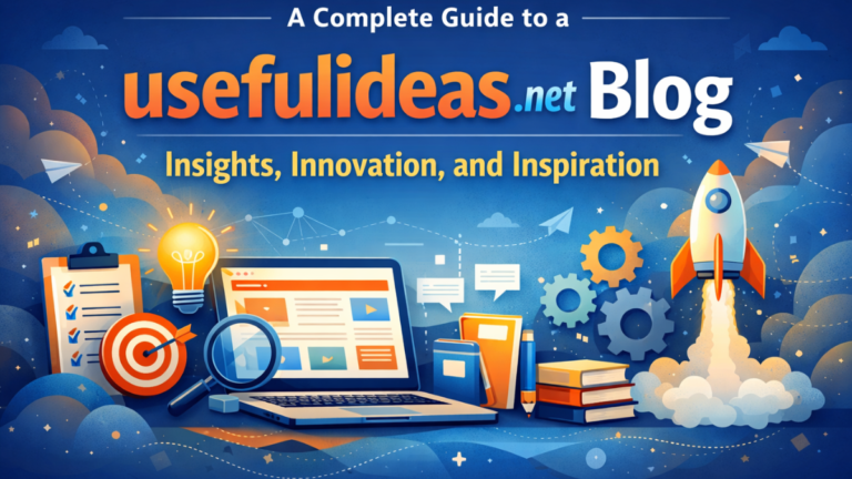 A Complete Guide to a usefulideas.net Blog: Insights, Innovation, and Inspiration