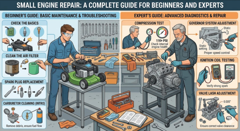 Small Engine Repair: A Complete Guide for Beginners and Experts
