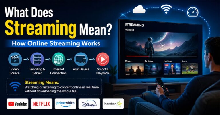 What Does Streaming Mean? How Online Streaming Works
