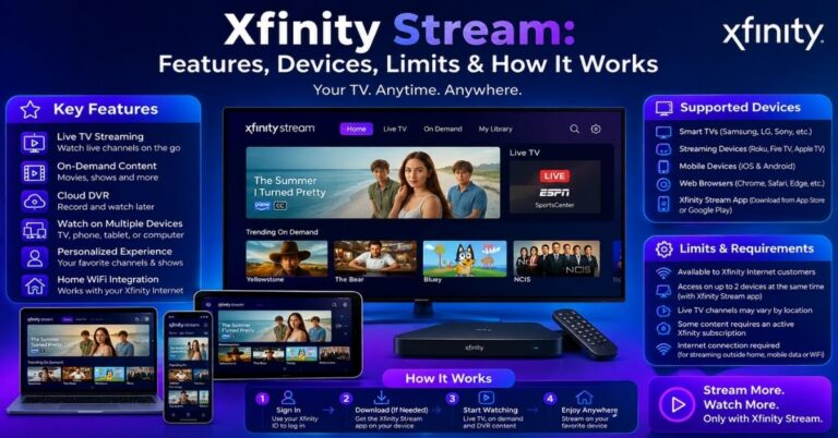 Xfinity Stream: Features, Devices, Limits & How It Works